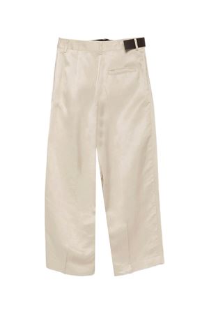 Beige viscose and linen trousers SEMI COUTURE | S6SM20B60